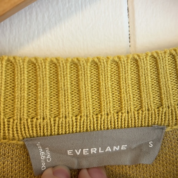 Everlane Floral Cotton Wool Blend Puff Sleeve Sweater - Picture 4 of 8